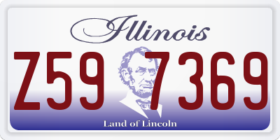 IL license plate Z597369