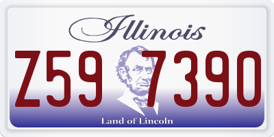 IL license plate Z597390