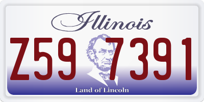 IL license plate Z597391