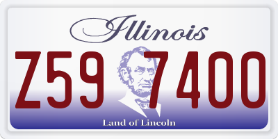 IL license plate Z597400