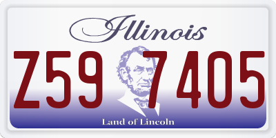 IL license plate Z597405