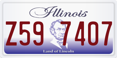 IL license plate Z597407