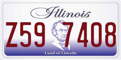 IL license plate Z597408