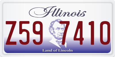 IL license plate Z597410