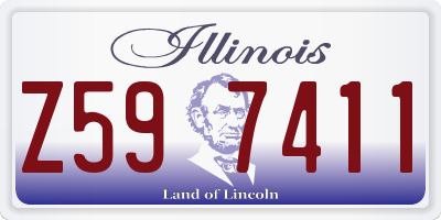 IL license plate Z597411