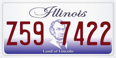 IL license plate Z597422