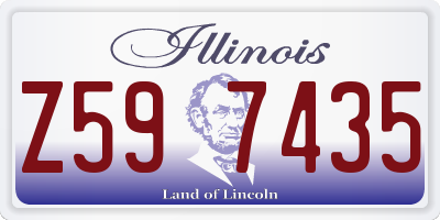 IL license plate Z597435