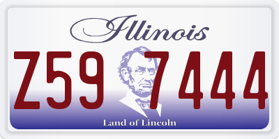 IL license plate Z597444