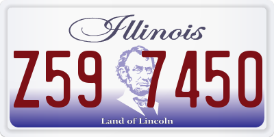 IL license plate Z597450