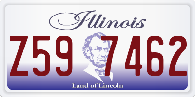 IL license plate Z597462