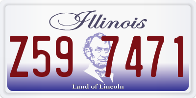 IL license plate Z597471