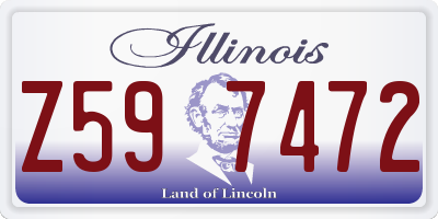IL license plate Z597472