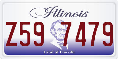 IL license plate Z597479