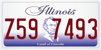 IL license plate Z597493