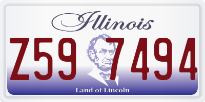 IL license plate Z597494