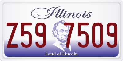 IL license plate Z597509