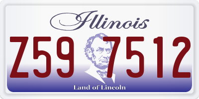 IL license plate Z597512