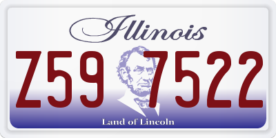 IL license plate Z597522