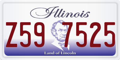 IL license plate Z597525