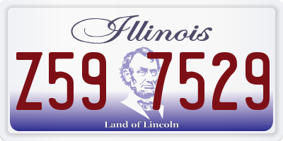 IL license plate Z597529