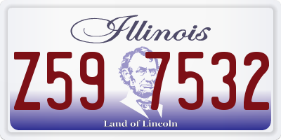 IL license plate Z597532