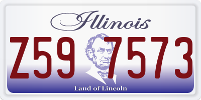 IL license plate Z597573