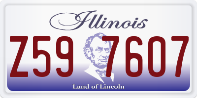 IL license plate Z597607