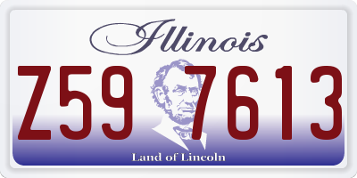 IL license plate Z597613