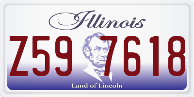 IL license plate Z597618