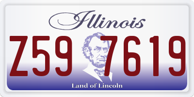 IL license plate Z597619
