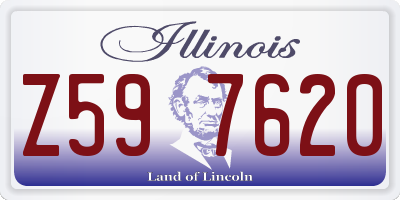IL license plate Z597620
