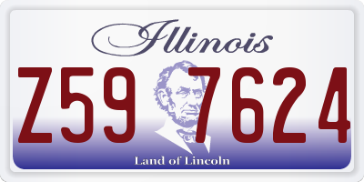 IL license plate Z597624