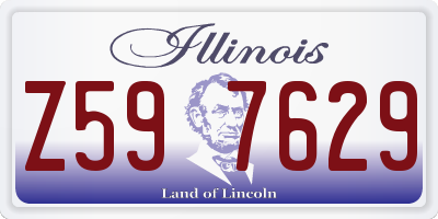 IL license plate Z597629