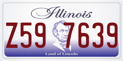 IL license plate Z597639