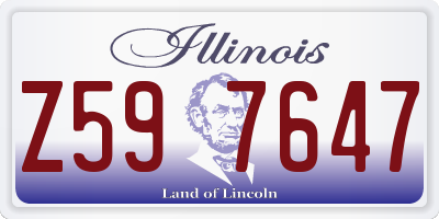 IL license plate Z597647