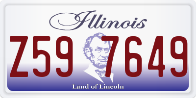 IL license plate Z597649