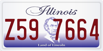 IL license plate Z597664