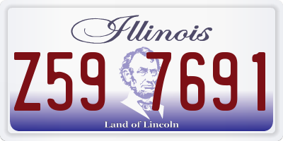 IL license plate Z597691