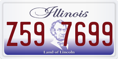 IL license plate Z597699