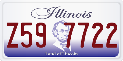 IL license plate Z597722