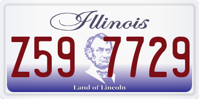 IL license plate Z597729