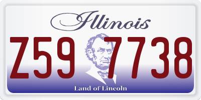 IL license plate Z597738