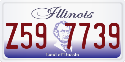 IL license plate Z597739