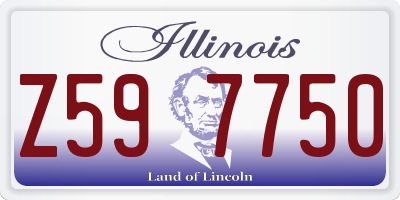 IL license plate Z597750