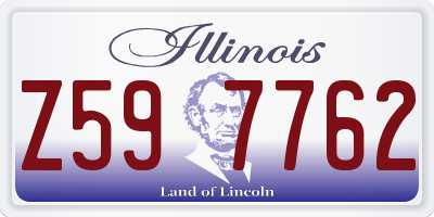 IL license plate Z597762