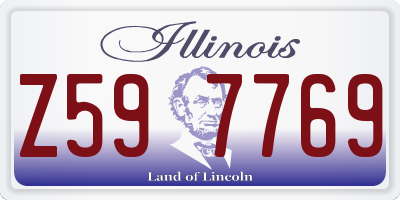 IL license plate Z597769