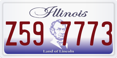 IL license plate Z597773