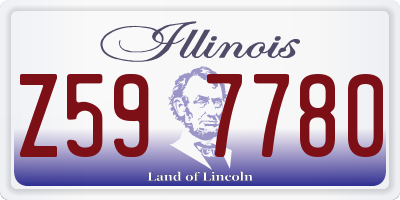 IL license plate Z597780