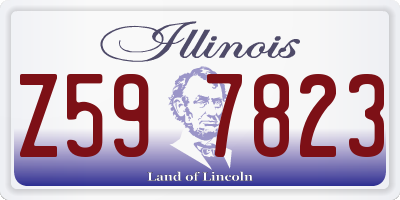 IL license plate Z597823