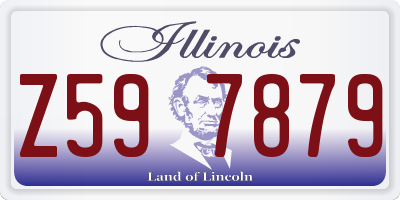 IL license plate Z597879